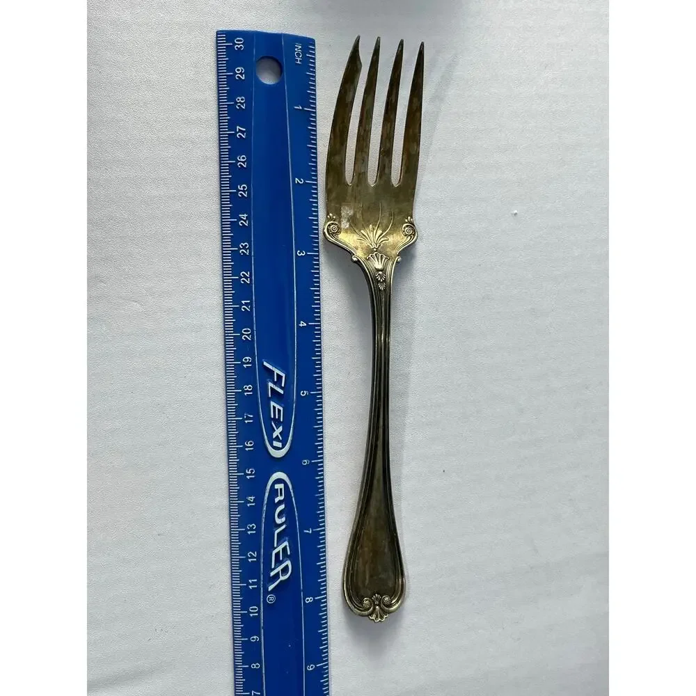 VTG Rogers Bros Silverplate Serving Utensils Lot Ladle Fork Pierced Spoon Tongs